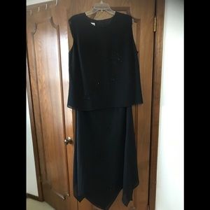 After Dark 3pcs set Top skirt and pants